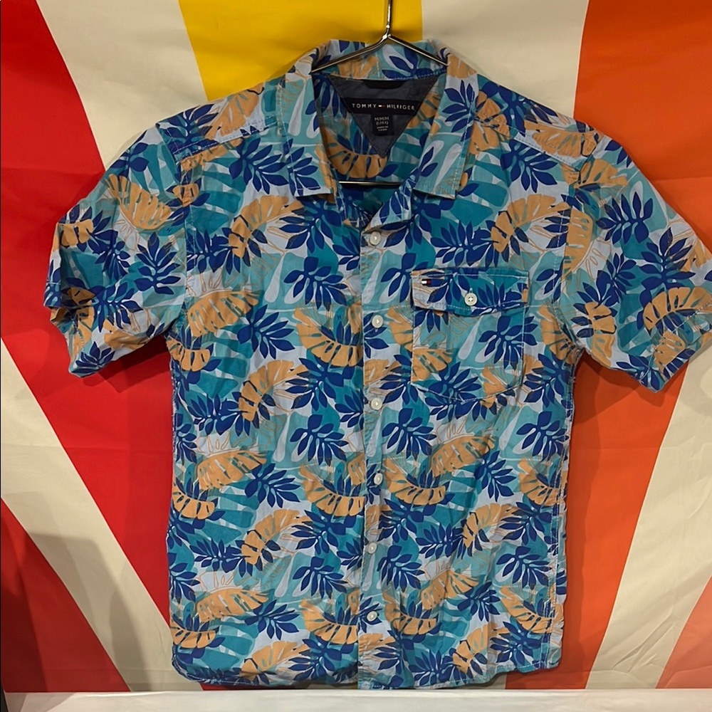 Tommy Hilfiger youth boys Blue Floral Shirt